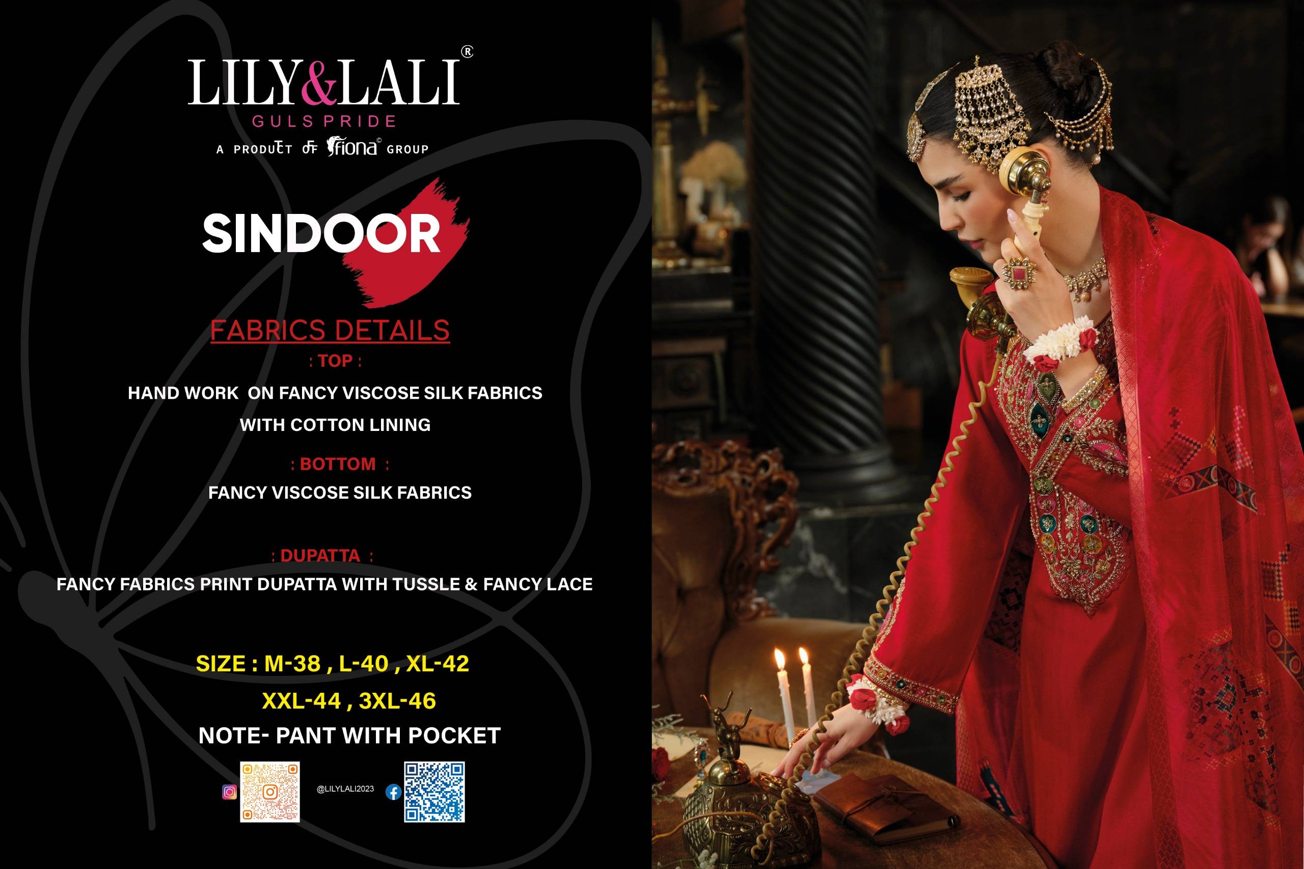 Sindoor by LILY & LALI 28301 to 28304 series Hand Work karwa chauth stitched dresses at Wholesale Price